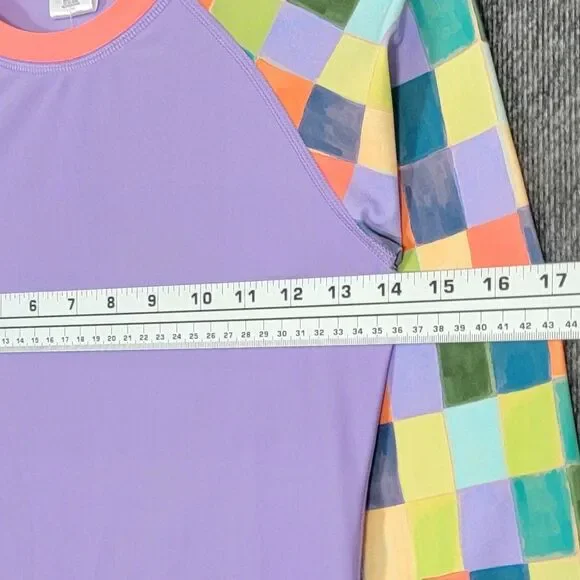 Body Glove Rashguard Womens XS Lilac Multicolor Long Sleeve UPF 50 Swim Shirt - Picture 6 of 11
